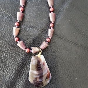 Beautiful shell statement necklace